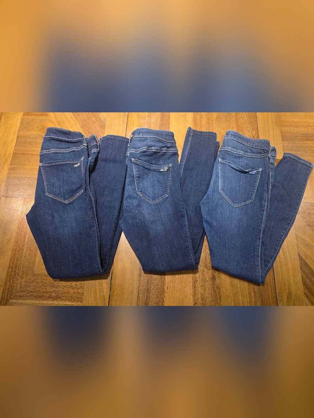 Hollister High Rise Jean Jegging Denim Sz 3S Short W 26 Lot Of 3 Juniors Teens